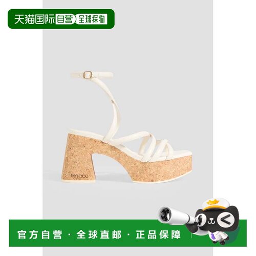 香港直邮Jimmy Choo 周仰杰 女士 Cecelia 95 皮质防水台凉鞋 CEC