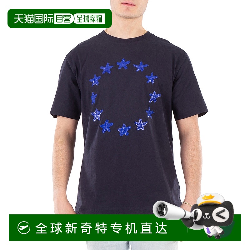 自营 Etudes Stars印花普通棉T恤-海军蓝 【美国奥莱】直发