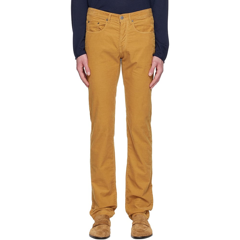 潮奢 Massimo Alba 男士 黄色 Alunga 长裤 P23U0ALUNG