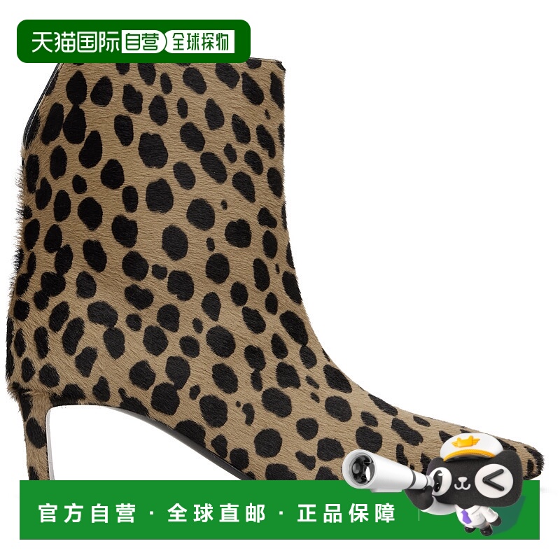 1h可退 香港直邮潮奢 KHAITE 女士 驼色 & 黑色 Ona 踝靴 F110096