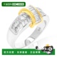 vir jewels1.10 克拉长方形钻石结婚戒指 自营 14K 黄金和白金通