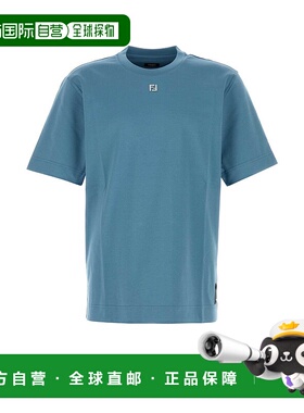 香港直邮FENDI 男士T恤 FY0936ARYYF0U6K AW2025 蓝色 T SHIRT M.