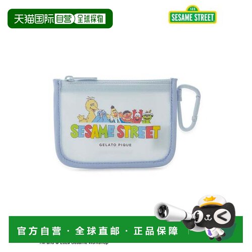 日本直邮SESAME STREET 蓝色收纳袋 收纳包
