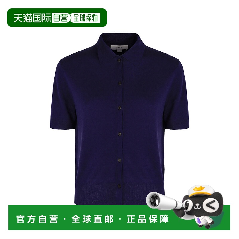 香港直邮VINCE 女士 紐扣針織衫 V129379749 purple紫色 舒适时尚