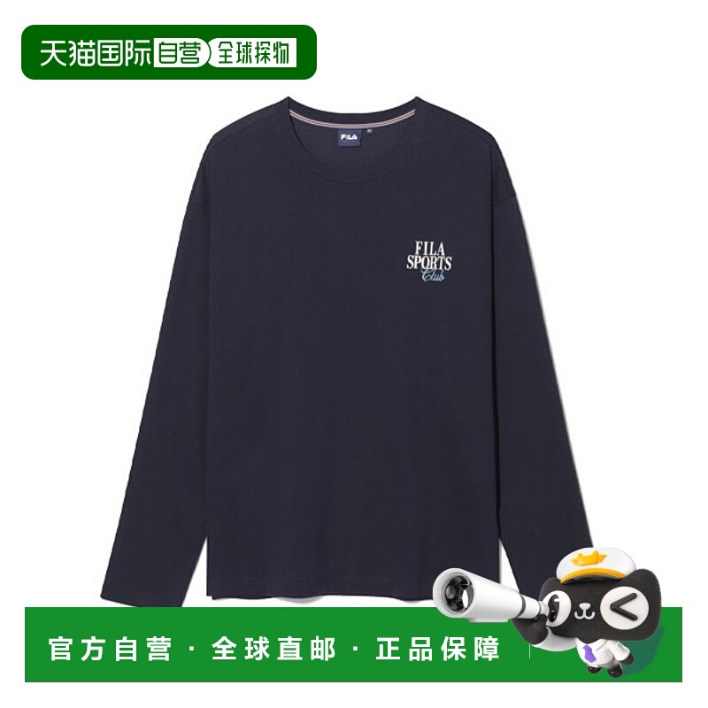 韩国直邮FILA [新款] Wheela 中性 FILA 图案长袖 T 恤 FM2FS253R