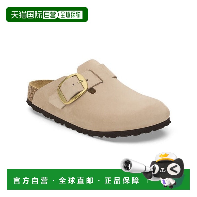 日本直邮BIRKENSTOCK 波士顿大搭扣努巴克皮革女款凉鞋 91599631