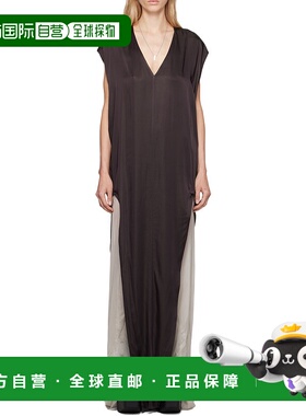 香港直邮Rick Owens 开叉V领连衣裙 RP02D3504SCH78