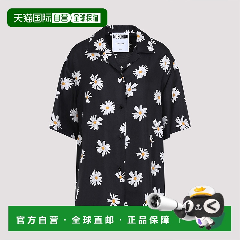 1h可退 香港直邮MOSCHINO 女士衬衫 251E023205611555 SS2025 黑