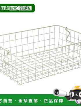 【日本直邮】Pearl Metal沥水篮沙白色耐用金属厨房用品N-8328