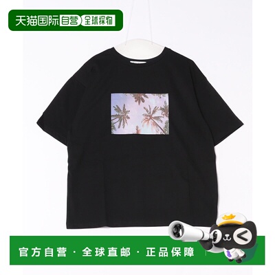 1h可退 日本直邮soffitto 女士USA棉接触冷感印花T恤 A0549UTS159