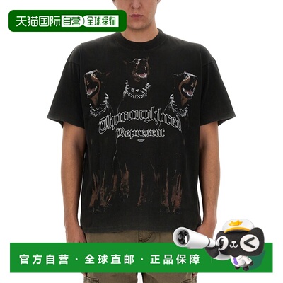 1h可退 香港直邮Represent 男士 棉质水手领T恤 MLM41135003