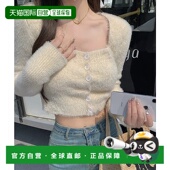 开襟衫 1h可退 宽松 短款 Shaggy针织 日本直邮shopnikoniko 女装