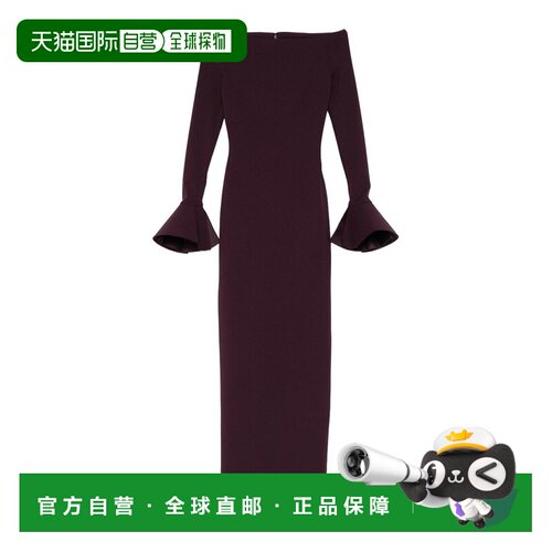 SOLACE LONDON 女士连衣裙 OS46053PLUM SS2026 紫色长裙包臀裙