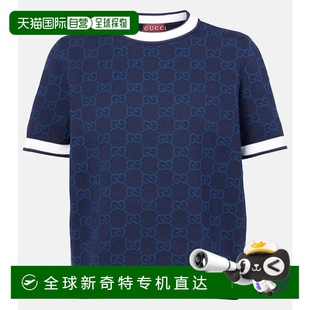 棉质提花上衣 女士 舒适 blue蓝色 香港直邮Gucci 1h可退 古驰