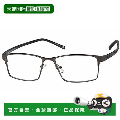自营haggarMen's Hac124 Rectangle Eyeglasses In- gun美国奥