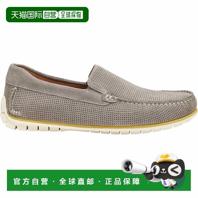 自营johnston & murphyCort Perf Venetian In Grey 美国奥莱直发