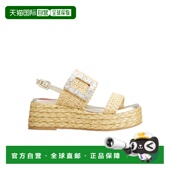 Vivier 水钻搭扣坡跟鞋 RVW734386605ZT单鞋 香港直邮Roger 凉鞋