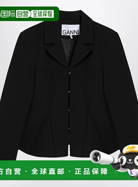 香港直邮GANNI 女士外套 W08886752RGAN099 AW2025 黑色 Ganni Ja