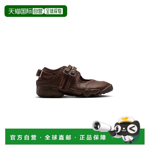 自营欧洲直邮Nike耐克 Air Rift系列女士深棕褐色皮革复古分趾休