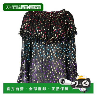 香港直邮Saint Laurent 圆点透明长袖上衣 508394Y446S女装