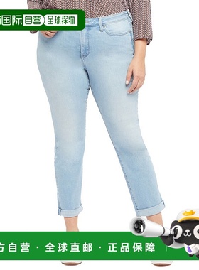 自营NYDJ Plus Sheri 修身踝部 NorthStar 牛仔裤 - 蓝色 美国奥