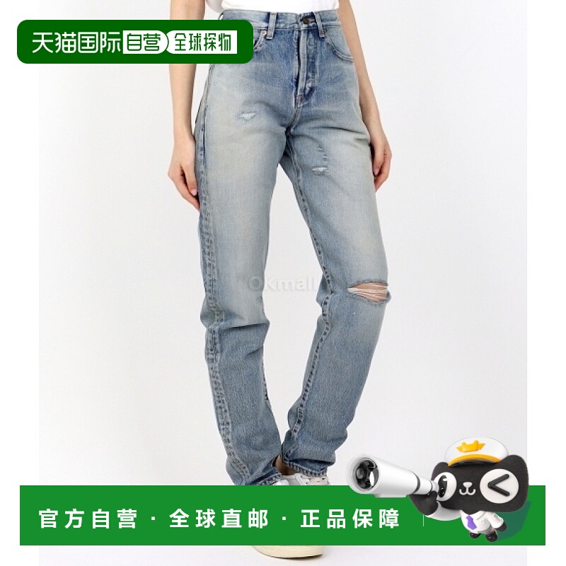 韩国直邮SAINT LAURENT PARIS  644024 YM372 4568 牛仔裤直筒裤