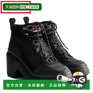 WFP1106LNR 日本直邮Hunter 踝带高跟靴 Explorer BLK 女士