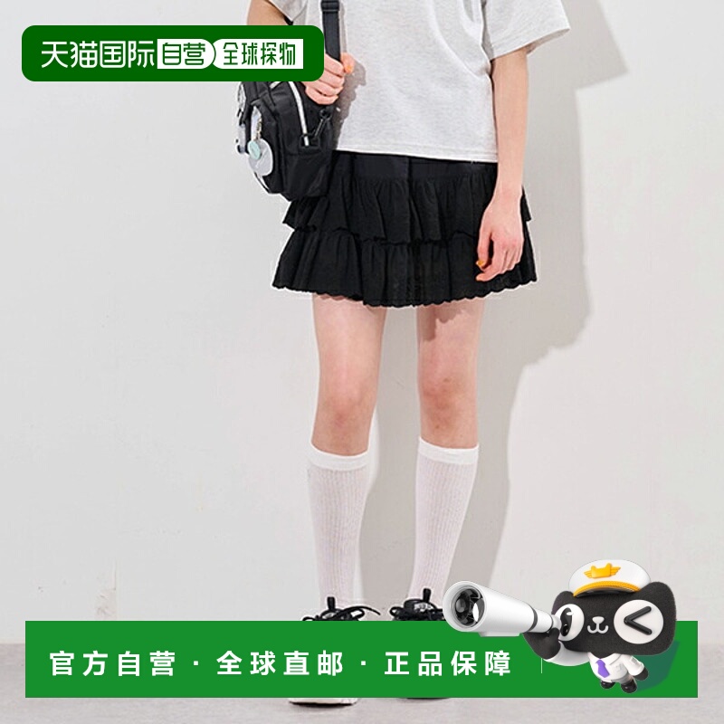 日本直邮Pom Ponette Junior 棉质蕾丝层叠裙裤