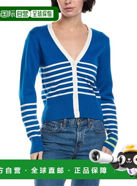 自营Brodie Cashmere Irregular Stripe Cashmere-Blend Cardigan