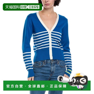 自营Brodie Cashmere Irregular Stripe Cashmere-Blend Cardigan