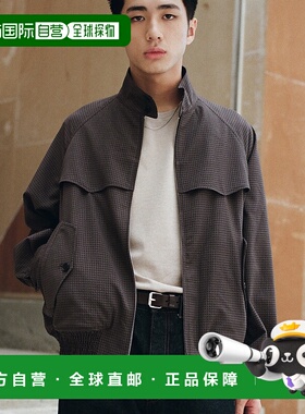 1h可退 日本直邮WYM LIDNM PE PLAID HARRINGTON JACKET  哈灵顿