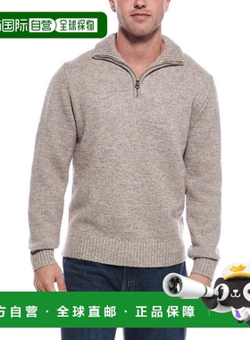 自营WEATHERPROOF VINTAGE Fuzzy 1/4-Zip Mock Neck Sweater - b