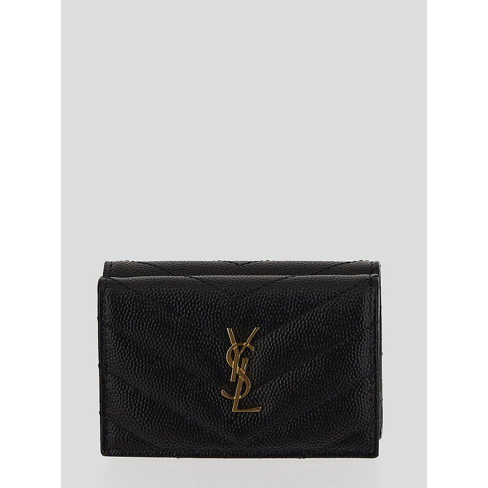 Saint Laurent 圣罗兰 女士 经典logo三折短款钱包 668274BOWA1