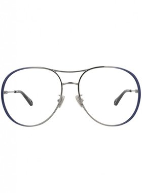 Chloé Aviator-Frame 金属光学镜架 蓝色 蓝色 透明