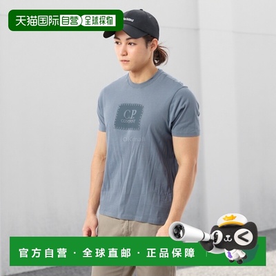 韩国直邮CP COMPANY 30/1 球衣徽标标签 T 恤 (18CMTS029A 005100