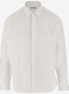 SAINT LAURENT 男士衬衫 564269Y1H489000 CO 白色