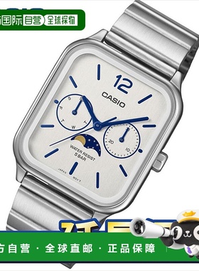 日本直邮Casio Collection MTP-M305D-7AJF 月相日期和星期蓝色指