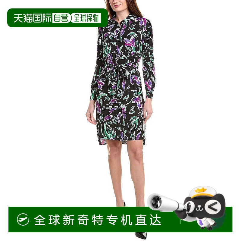 自营 Diane von Furstenberg Prita女士连衣裙标志性印花气质时尚