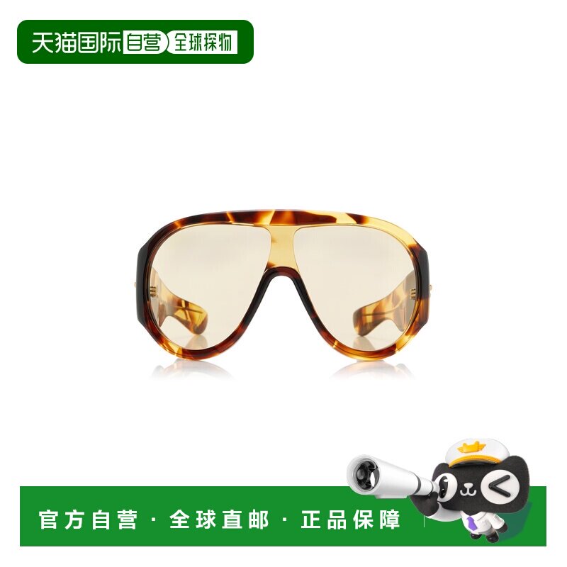 1h可退美国直邮Bottega Veneta 葆蝶家 女士 飞行员醋纤太阳眼镜