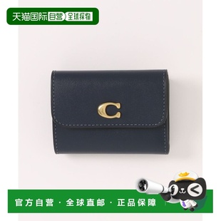 日本直邮COACH CZ111 蔻驰 卡夾三折 B4NV 女裝迷你钱包 1h可退