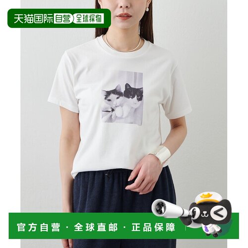 日本直邮Whim Gazette 女装 猫图案T恤 DNZ1062106A0001