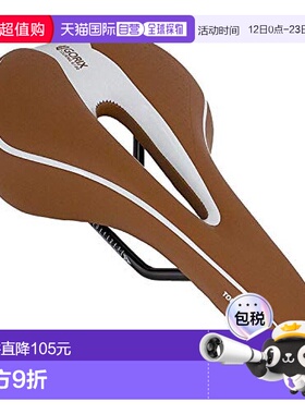 【日本直邮】GORIX 自行车记忆海绵座垫厚垫软型GX-C19浅棕色x白