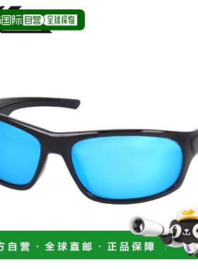 日本直邮XOOX 偏光太阳镜环绕式灰色/蓝色镜面镜片