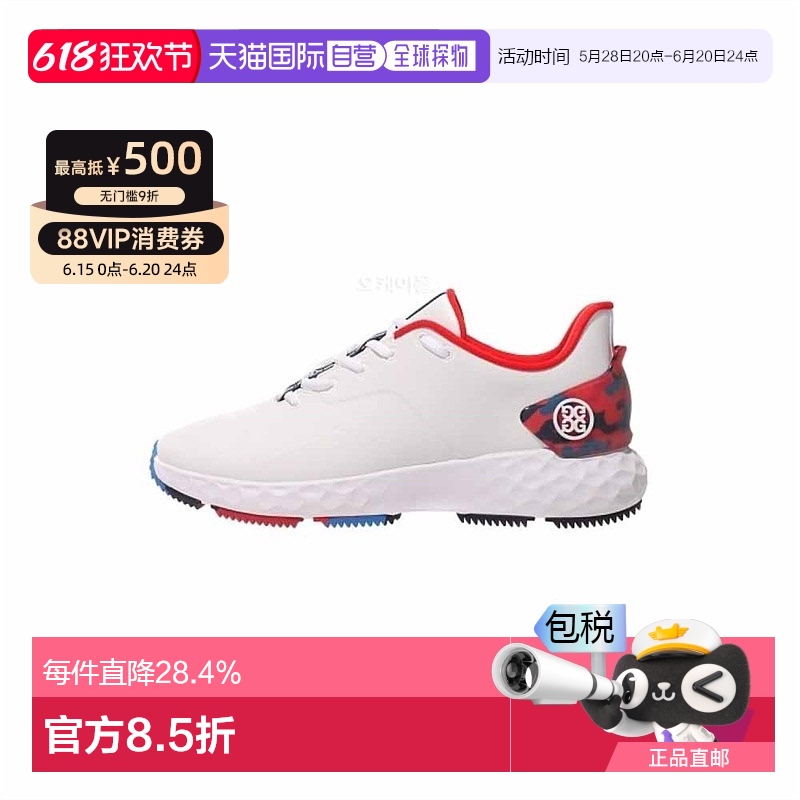 韩国直邮GFORE无钉高尔夫球鞋MG4+男款时尚休闲运动鞋抗菌舒适