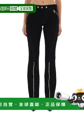 1h可退 香港直邮versace 范思哲 女士 拉链长裤 79HAB56MDT037909