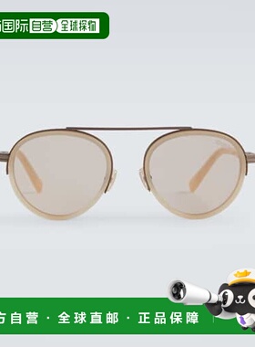 1h可退 香港直邮潮奢 zegna 杰尼亚 男士 Orizzonte 飞行员太阳眼