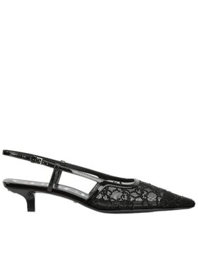 GUCCI 女士高跟鞋 840728FAEQ01046 AW2025 黑色 露跟高跟凉鞋