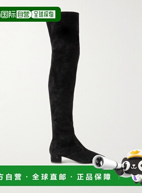 1h可退 香港直邮潮奢 AQUAZZURA 女士 Remi 35 绒面革过膝靴子 RM