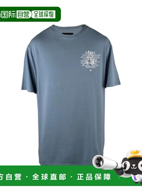 1h可退 香港直邮AMIRI 男士 SS23MJG012 T恤 SS23MJG012 blue蓝色