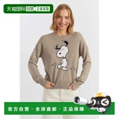 Cashmere parkerWarm 自营chinti Oatmeal Wool Dancing Snoopy